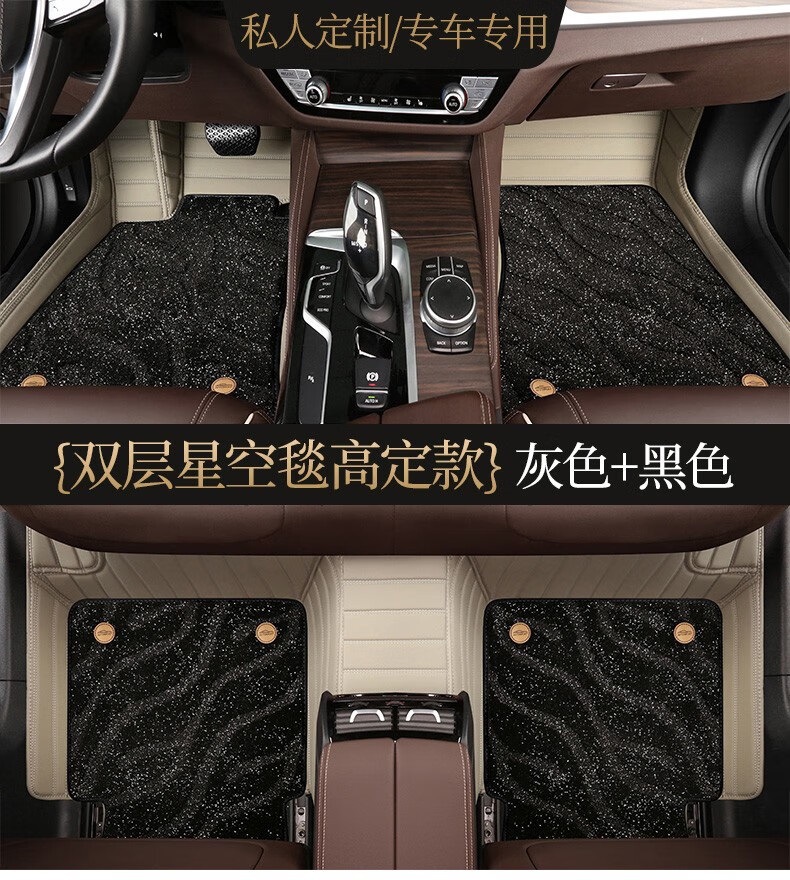 Suitable for Audi Q4 foot pad Starry Sky carpet fully enclosed car modified interior double-layer main driving [Starry Sky