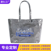 杜邦牛皮纸手提包包女PVC大容量购物袋透明果冻包单肩托特包定制