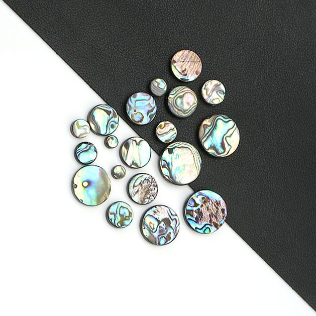 Natural Abalone Shell Disc Loose Bead Pendant Necklace Bracelet Crafts Material DIY Jewelry Accessories Export Wholesale