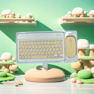 Wireless Bluetooth Keyboard Mouse Set Mobile Phone Tablet Notebook Unisex Portable Button Silent Keyboard