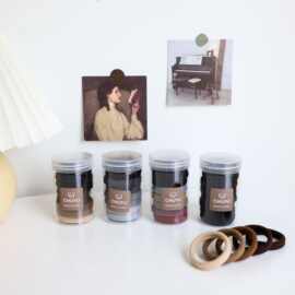 新款高品质头绳发圈橡皮筋女扎头高弹力耐用扎头发皮套气质黑发绳