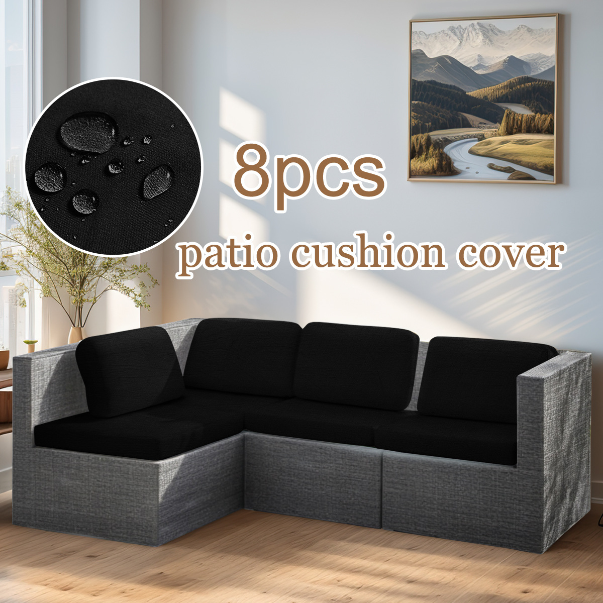 Negro (a prueba de salpicaduras)