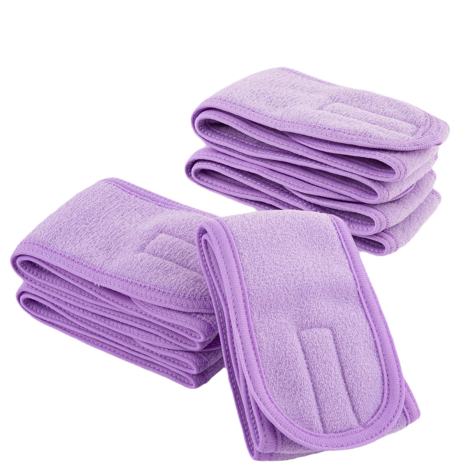 Ventas transfronterizas de banda de pelo caliente para mujeres lavar la cara maquillaje especial antideslizante máscara de borde ancho Yoga de color sólido cabeza de lavado roja