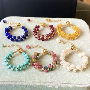 14k�����@����Ȼ�ϼt��觲ʱ̭t��ˮ����G��ʯ ʯ��ʯ ��ָָ�h