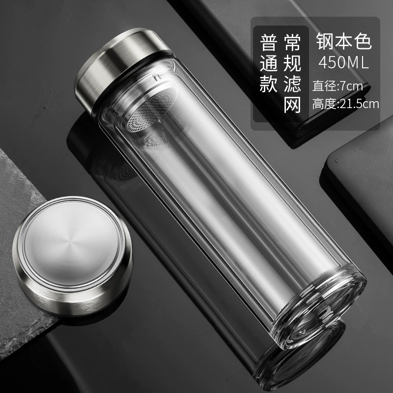 Glass smart capacious convenient tea cup