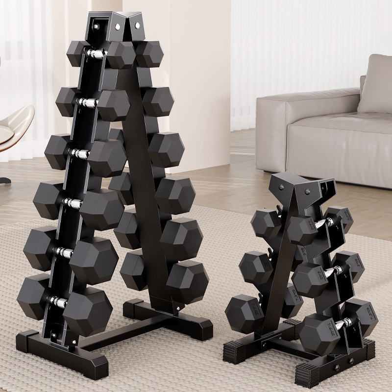 Mancuerna hombres Fitness equipo para el hogar hervidor hembra campana brazo entrenamiento muscular un par de hexagonal recubierto de goma Yaling traje dormitorio estudiante