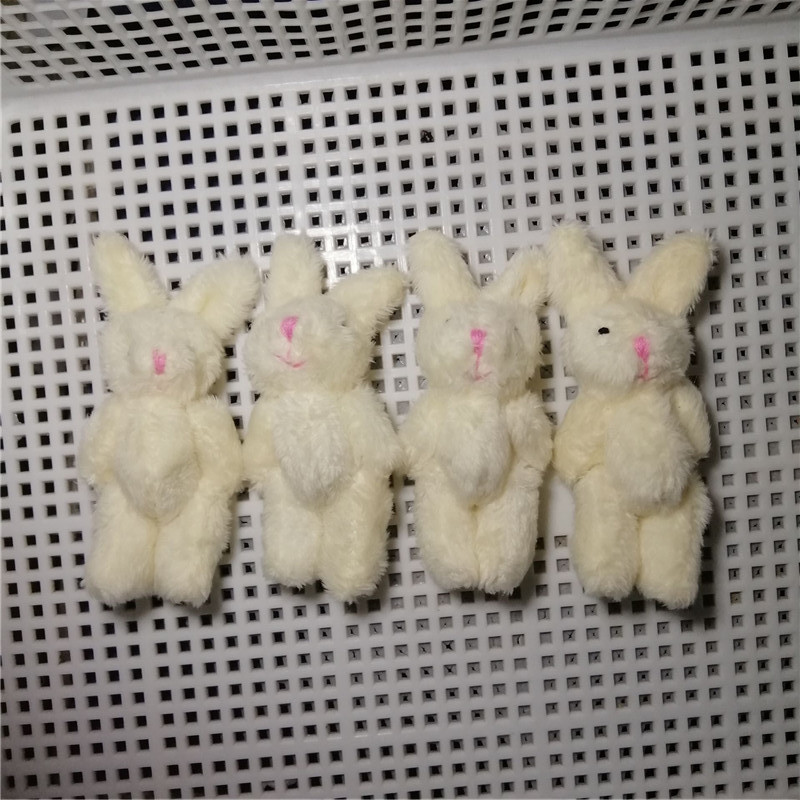 6cm 베이지 긴 머리 토끼
