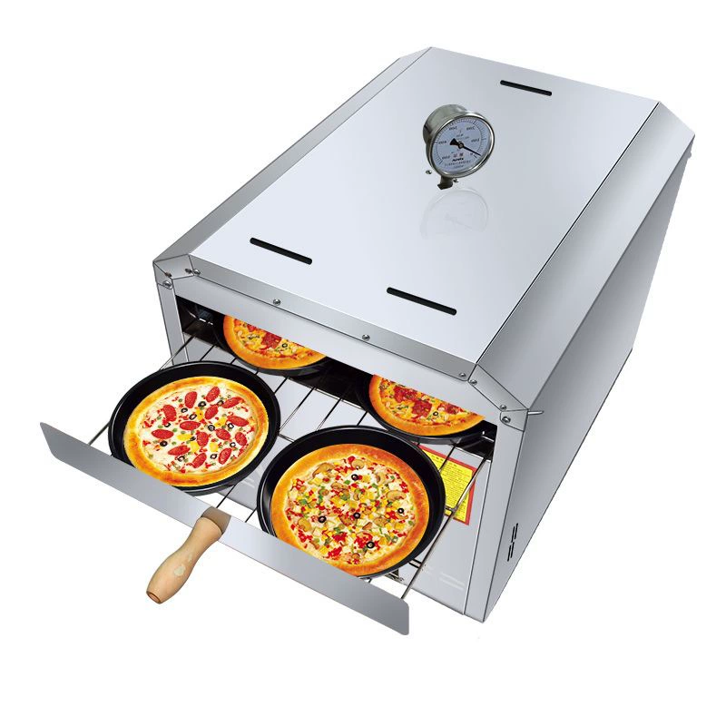 Газовый мобильный киоск для пиццы машины для коммерческого использования печи вне сети красные закуски 9.9 Мобильная печь для пиццы удобно