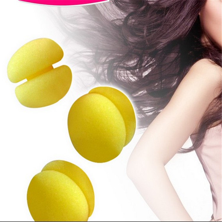 现货懒人睡眠用海绵卷发球不伤发大波浪卷发器梨花头睡觉海绵发卷