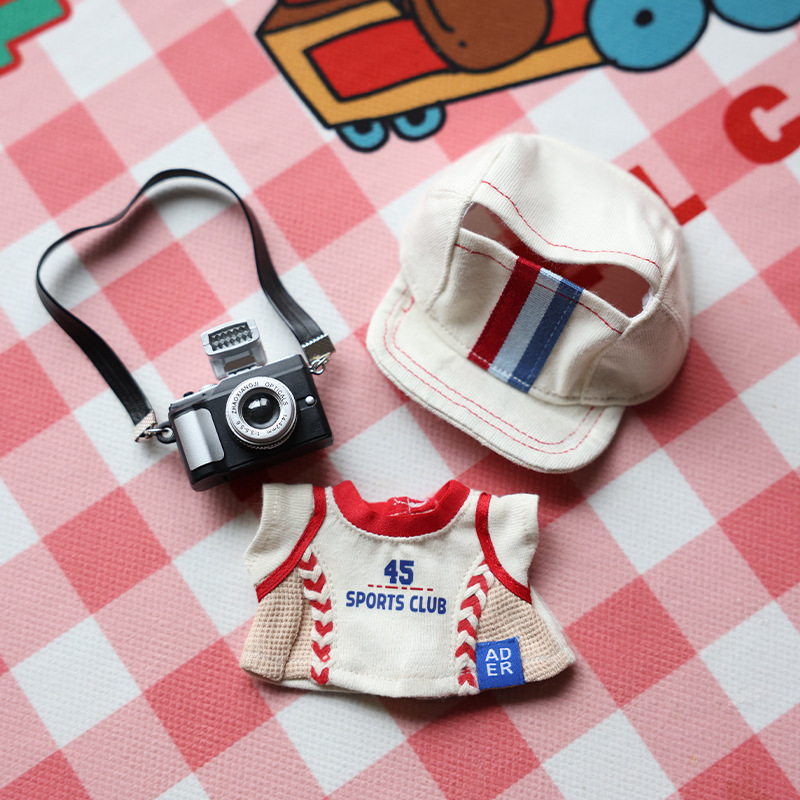 Only the Clothes and Hat Are Included in the Labubu Doll Outfit, Which Includes a Baseball Suit for Doll Dressing Up, the New 2026 Model for Doll Machines Only the Clothes and Hat Are Included in the Labubu Doll Outfit, Which Includes a Baseball Suit for Doll Dressing Up, the New 2026 Model for Doll Machines