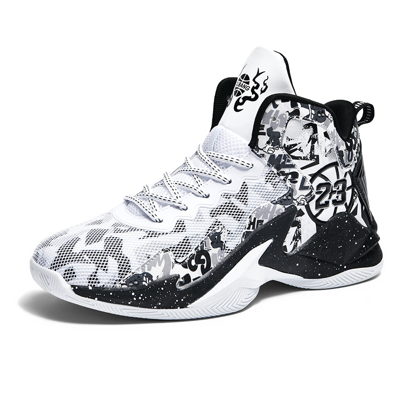 Basketball shoes Boys subnet face small size sneakers Girls boys rubber soled cement floor combat boots_voghion.com