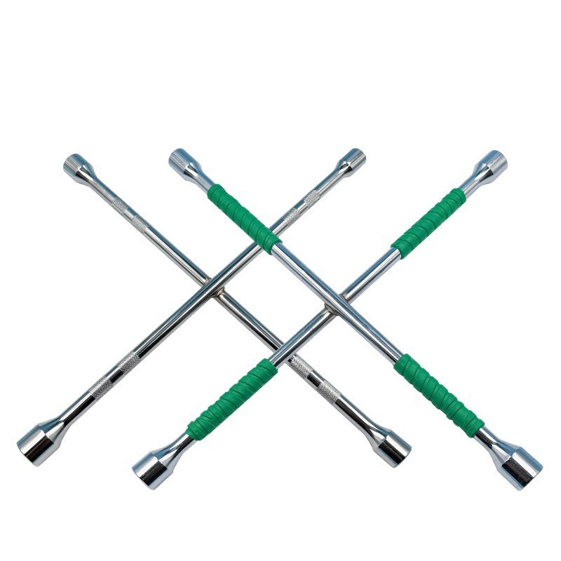 Llave de neumático universal con cruz alargada para automóvil, desmontaje y mantenimiento, juego de herramientas de cambio de neumáticos, llave de tubo, hexagonal exterior