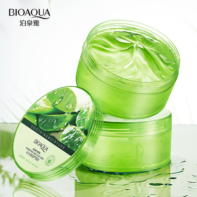 Boquan Ya Hydrating and Moisturizing Aloe Vera Gel Water Moisturizing and Fine Pores Moisturizing and Rejuvenating Aloe Vera Gel Facial Care