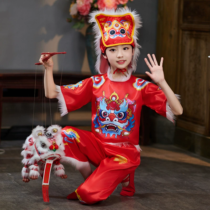 Новогодние детские костюмы для выступлений Дракона Костюмы для выступлений Маленького зверя 2024 Весенний фестиваль Гала Дракон Детские танцы Праздничные новогодние костюмы