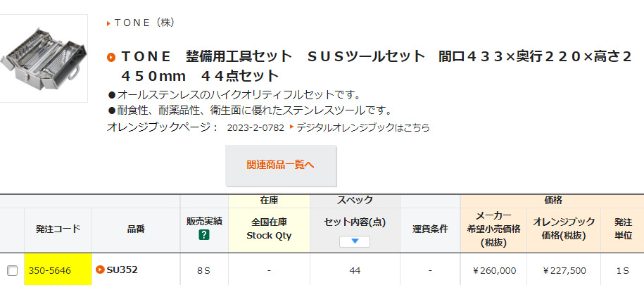 日本TONE前田 SU352 机修套筒扳手套装 公制3/8 不锈钢 手动工具