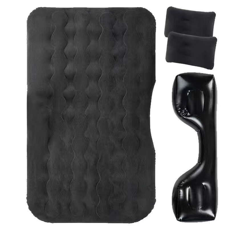 Cojín inflable del coche cama de viaje plegable colchón inflable del coche cojín de aire trasero cama cojín de dormir asiento trasero cojín inflable