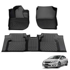 适用于Honda City 2015-2021 本田锋范汽车全天候TPE脚垫跨境定制