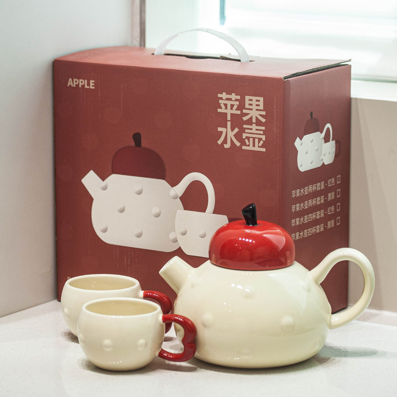 陶瓷水具套装乔迁新居搬家茶具家用结婚杯具茶壶新婚订婚新娘礼物|undefined