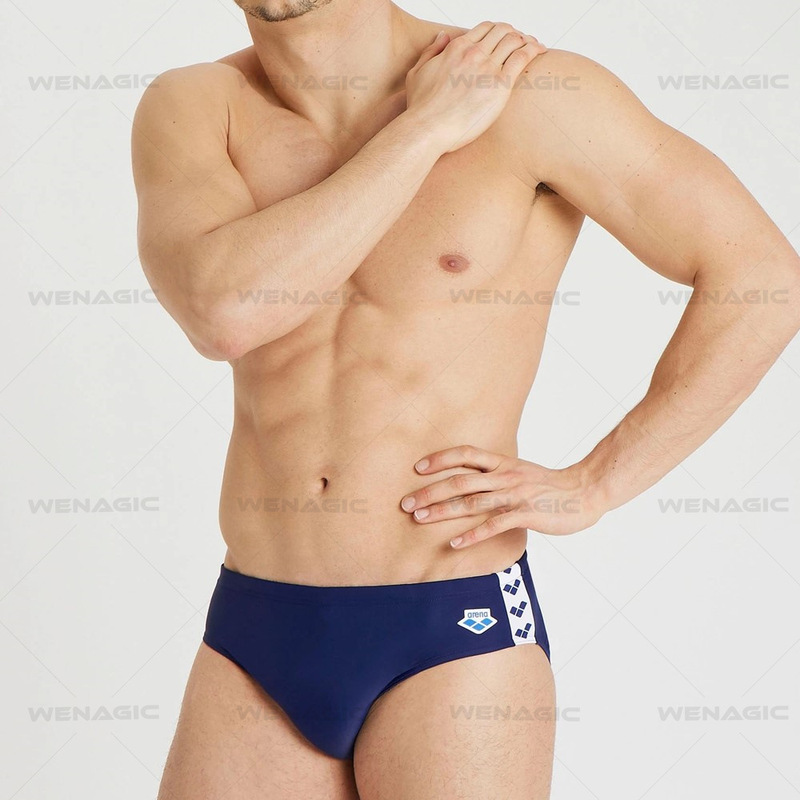 Arena Men's Swimming Trunks Briefs Low-Waist Professional Training Swimming Trunks Quick-Drying Competitive Anti-Embarrassment Antioxidant Sublimation