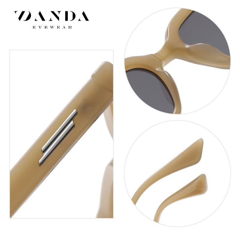 Nueva marca de moda GM mismo estilo gafas de sol personalizado pequeño marco a prueba de rayos UV gafas de sol 6503 Street shooting ins estilo gafas de sol