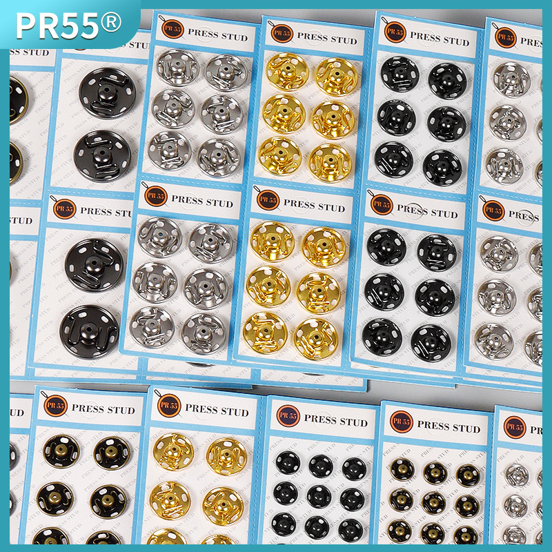 銅暗ボタン6mm7mm8mm9mm子母ボタン見えない光防止服装ボタン環境保護検査針