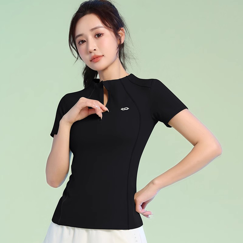 女性用スポーツスーツ、夏の新しい半袖テニスランニング速乾性衣類、プロのバドミントンスーツ、女性用ハイエンドフィットネススーツ|undefined