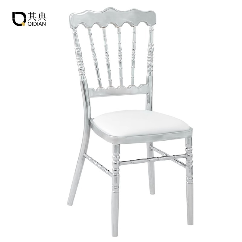 Napoleón silla eléctrica salón de banquetes salón de bodas salón de cristal Hotel comedor silla restaurante oro plata Silla de Bambú