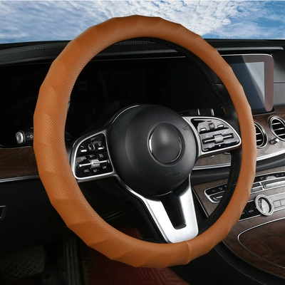 for All Seasons, Steering wheel cover - brown-38cm