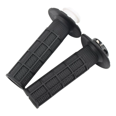 Buckle Anti-Slip Handlebar Cover, Motorcycle Handle Cover - glue-black