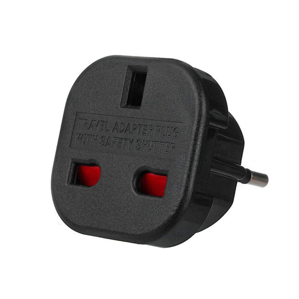 英式转欧式转接头 欧规转英规转换插头 英标插头转欧标插头转换器