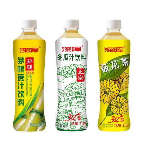 Shenhui bottled tea freshly squeezed thatch root sugarcane juice chrysanthemum tea winter melon juice beverage promoting body fluids and quenching thirst festival welfare wholesale