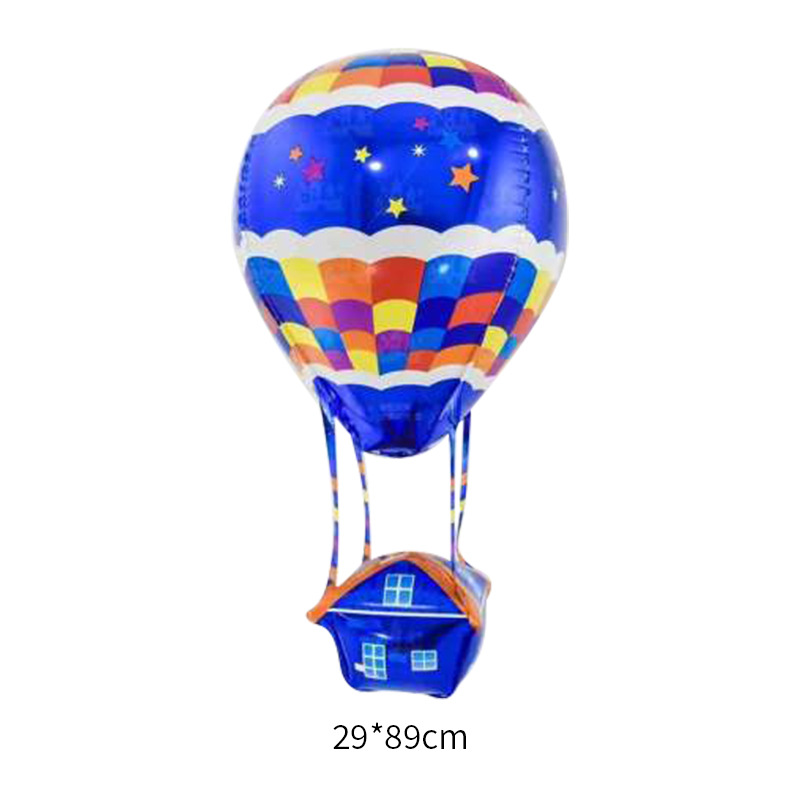 Globo de aire caliente de la casa globo de aluminio película globo fiesta de cumpleaños de los niños Decoración