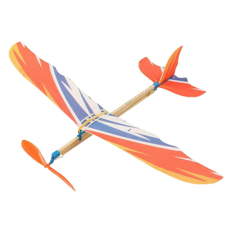 Модель самолета с резиновой лентой Thunderbird, пенопластовый планер ручной работы, небольшое производство, образовательные детские учебные пособия