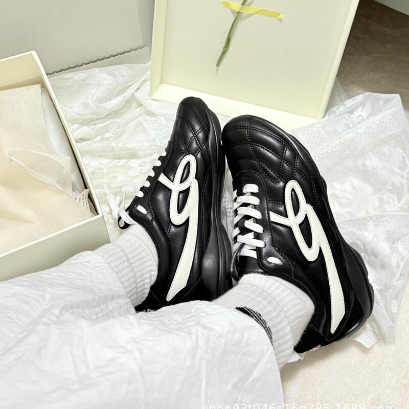 Bai Jingting の同じスタイルの Goodbai ローミングシューズ女性用 2025 新しい黒の道徳訓練靴レトロスポーツとレジャーランニングシューズ|undefined