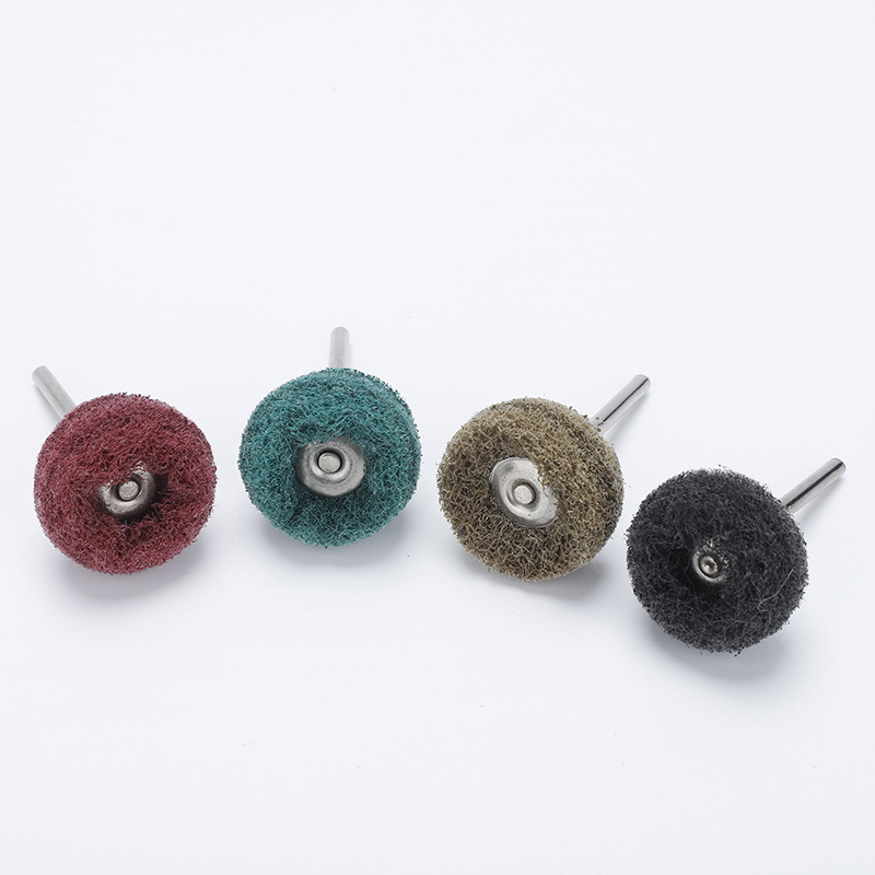 百洁布磨头双层加厚百洁布打磨尼龙电动旋转工具打磨轮电 磨小磨