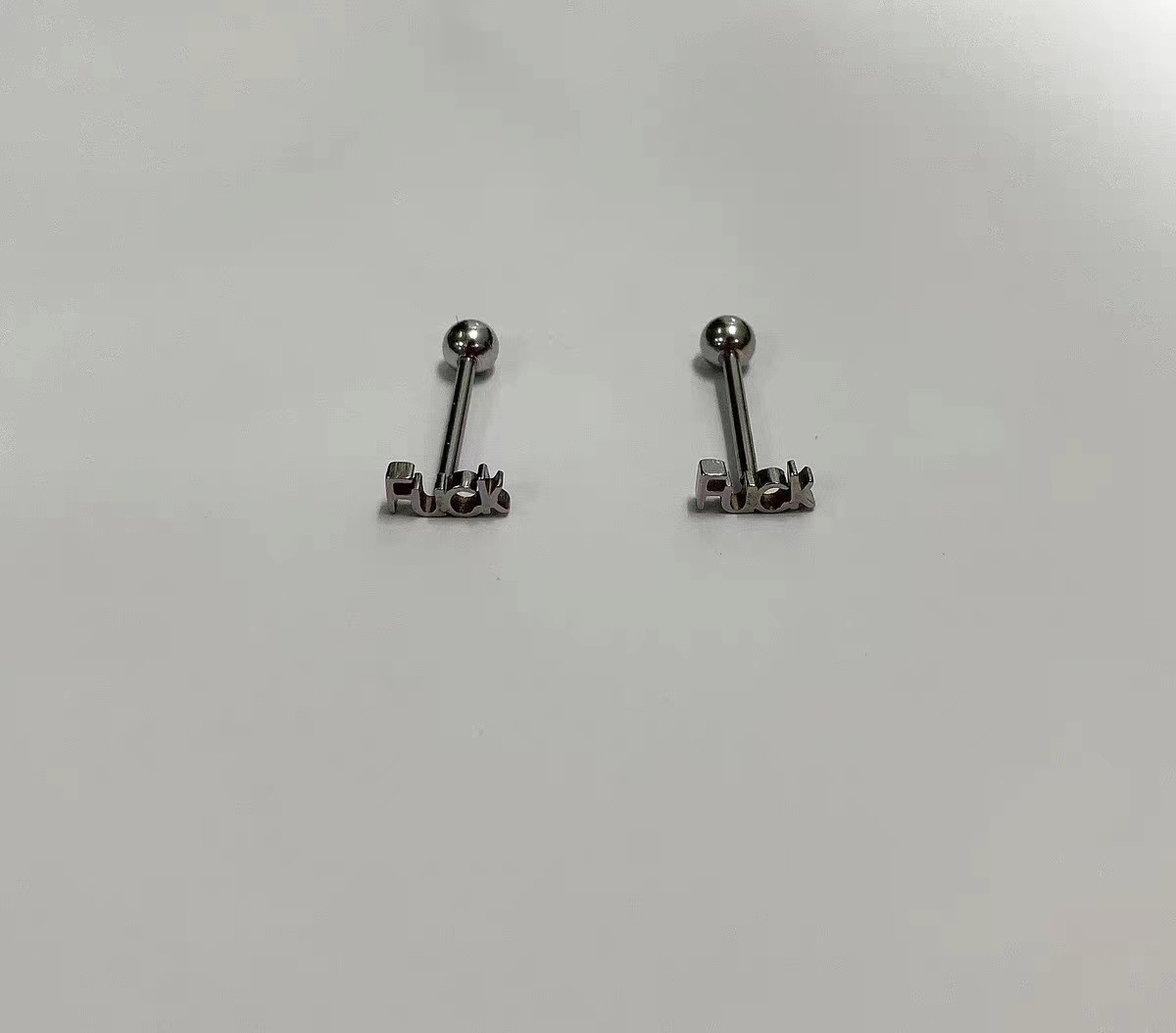 Labret stud lip piercing jewelry styling detail