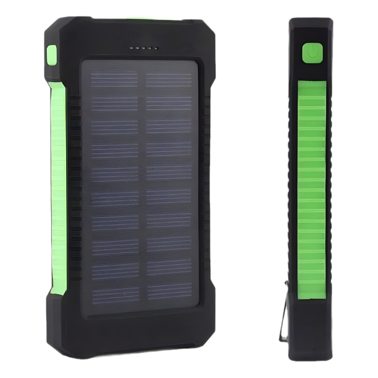 Banco de Energía Solar Portátil Transfronterizo de 10000mAh con Luz LED, Brújula, Resistente al Agua, Fuente de Alimentación Móvil, Personalizable con Logotipo