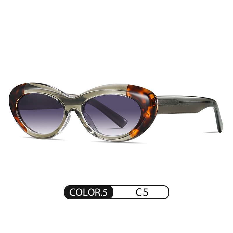 Nuevas gafas de sol polarizadas con placa de ojo de gato, gafas de sol de protección solar retro de moda, gafas anti-luz azul con montura S26102TR