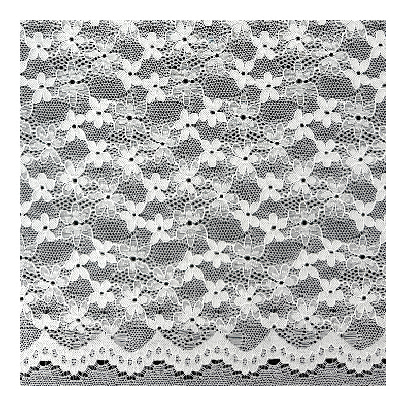 Tejido de encaje primavera-verano tejido de encaje elástico de brocado impresa tela de encaje base de chaqueta vestido base