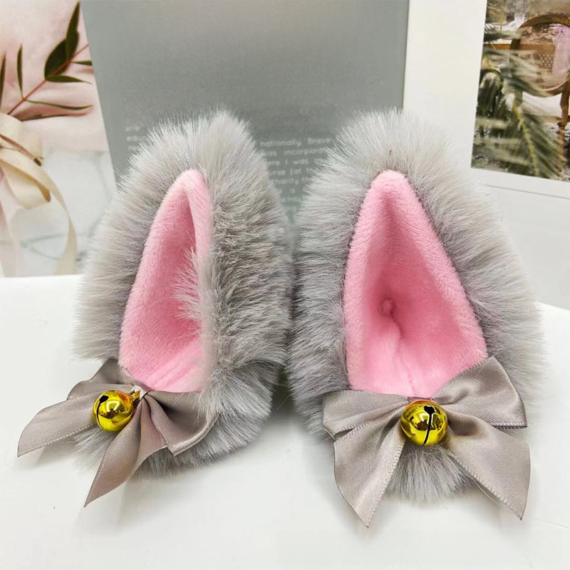 Anime Plüsch Katze Ohr Haarnadel Katze Mädchen Lori COSPLAY handgemachte Plüsch Tier Ohr Ball Katze Ohr Haarnadel Haar_voghion.com