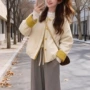 冬季圆领新款显瘦棉服