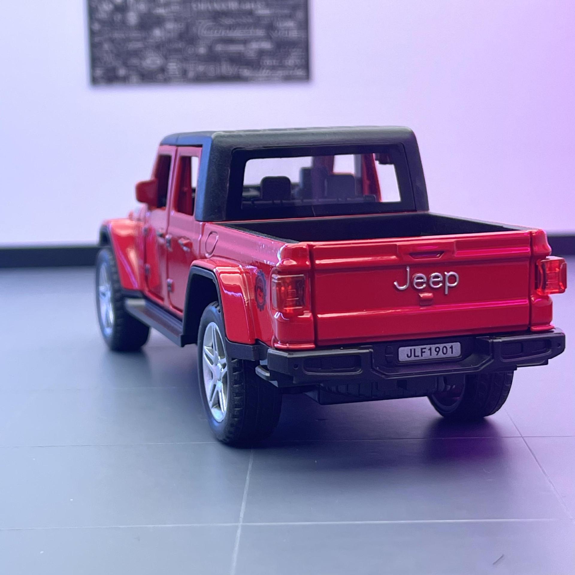 Weili modelo de coche de aleación 1:32 jeep tire hacia atrás pequeña rueda vehículo todoterreno con sonido y luz colección de decoración de modelo de coche de seis puertas