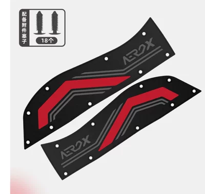 Suitable for Yamaha Nvx155 Aerox Foot Pads, Motorcycle-Specific Foot Pads, Anti-Slip Pedal Pads, Modified Accessories (Motorcycle pedals) - red