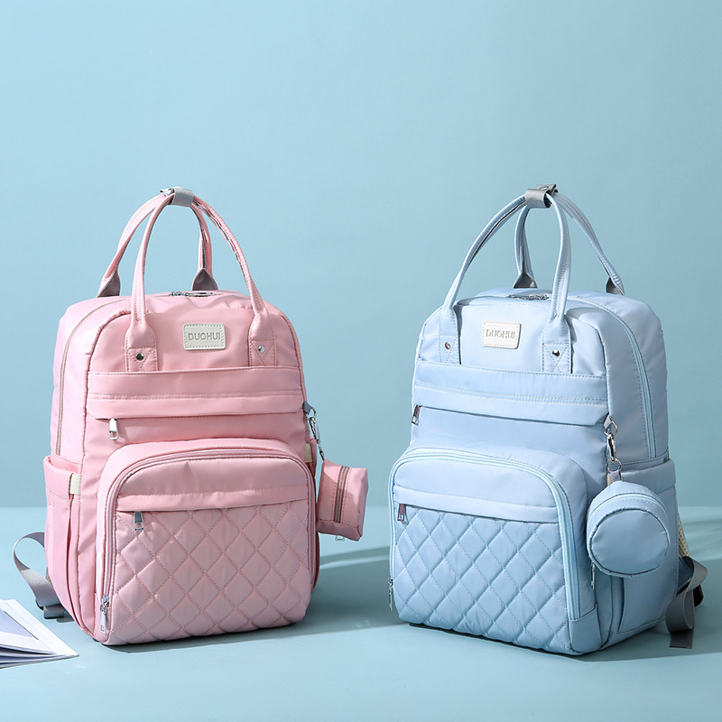 Bloquete desmontable bolsa de maternidad, biberón de leche de aislamiento térmico, bolsa de madre y bebé de gran capacidad, bolsa de madre de tela de Oxford ligera