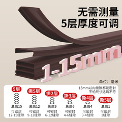 防盗门密封条进户门隔音条门贴防撞条木门框门窗门地门缝密封胶条