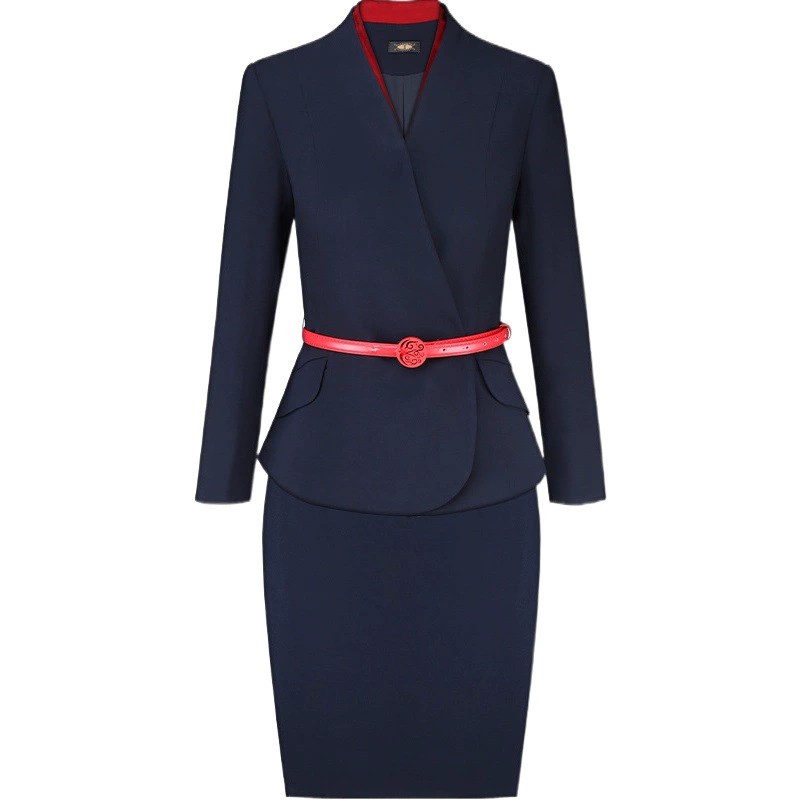 Платье стюардессы Профессиональный костюм China Southern Airlines Униформа Тонкий Темперамент Отель Стойка регистрации Салон красоты Комбинезоны Женщины