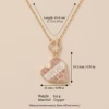 Golden pendant heart shaped, necklace