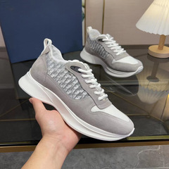 Wholesale B25キャンバスラウンドネックストラップアルファベット家メンズ靴老朽化した刺繍厚い底ストラップスニーカー