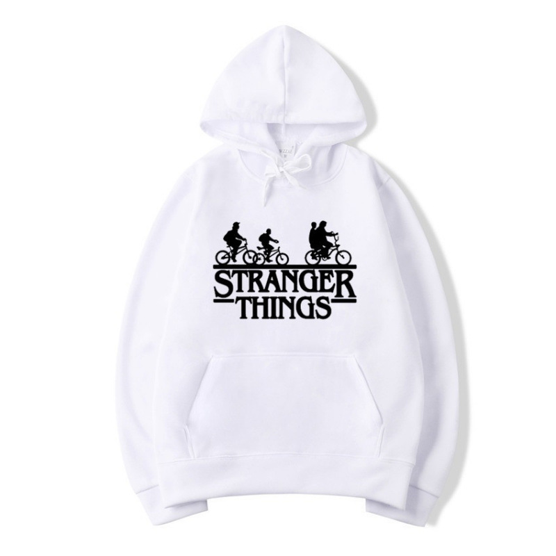New cross-border Stranger Things men's hoodie, trendy brand new European and American printed outerwear