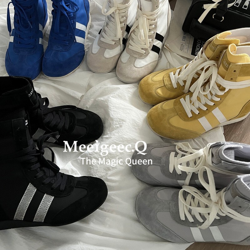 In-Stock Clearance Boxing Shoes for Women, 2026 Summer New Breathable Casual Sports High-Top Shoes, German Training Shoes, Lightweight Style